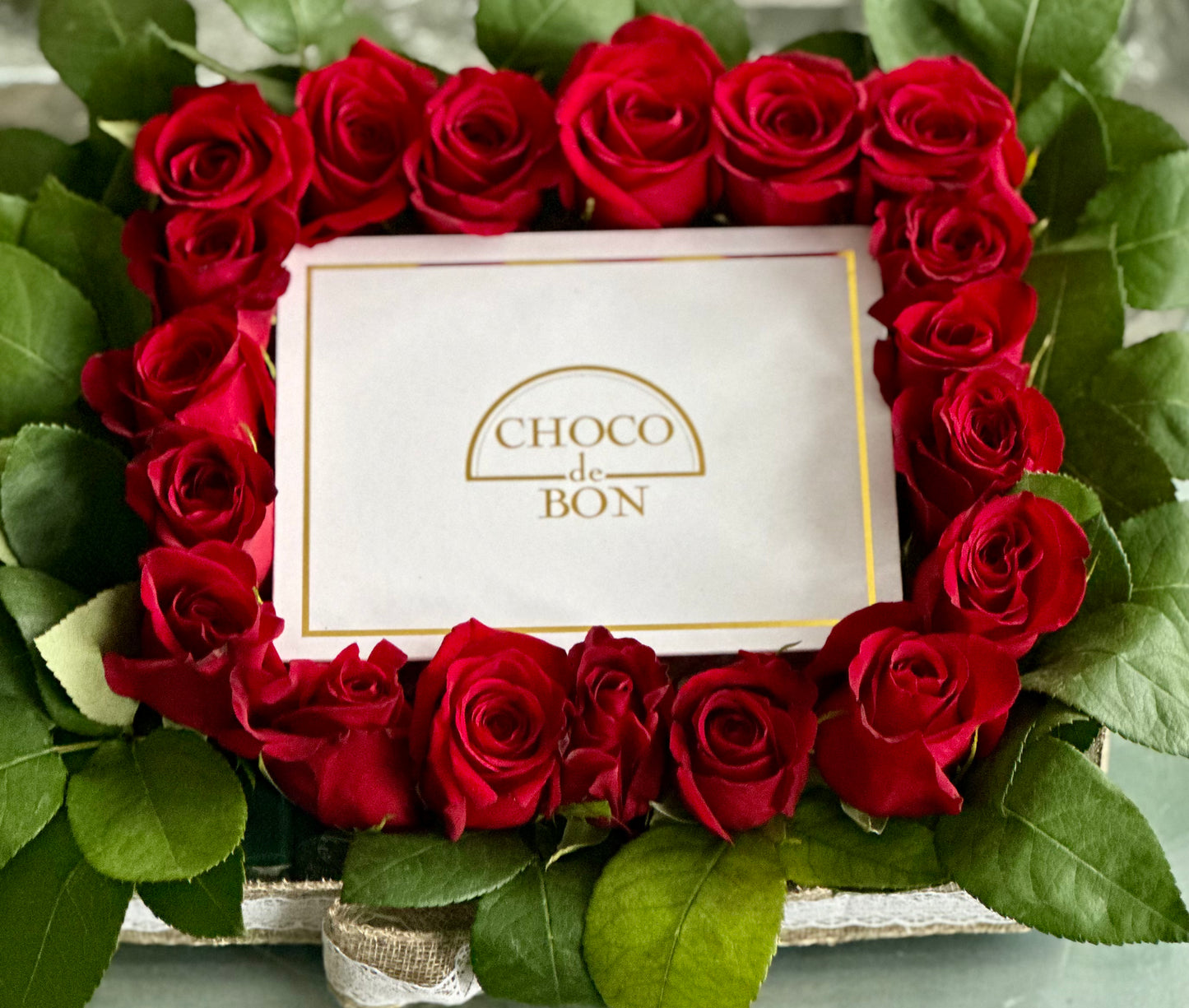 Fresh Flowers and chocolate box