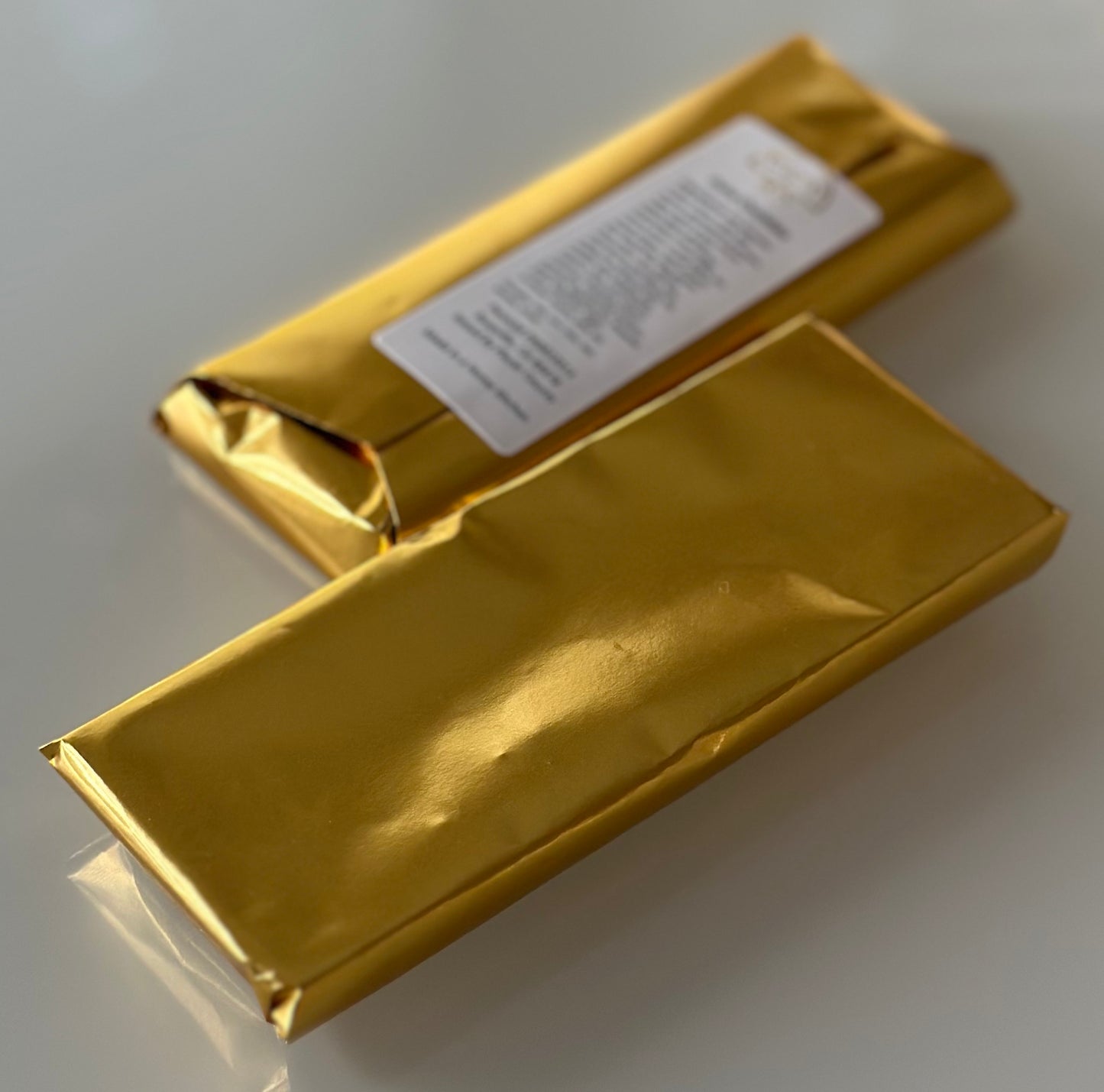 Gold wrapped 2 chocolate bars
