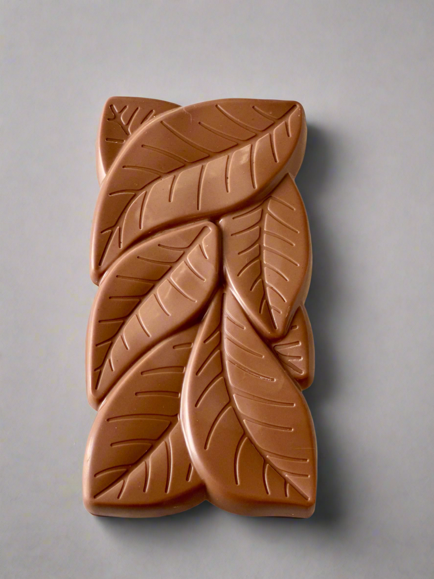 Falling Tree leafs shaped milk Chocolate bar