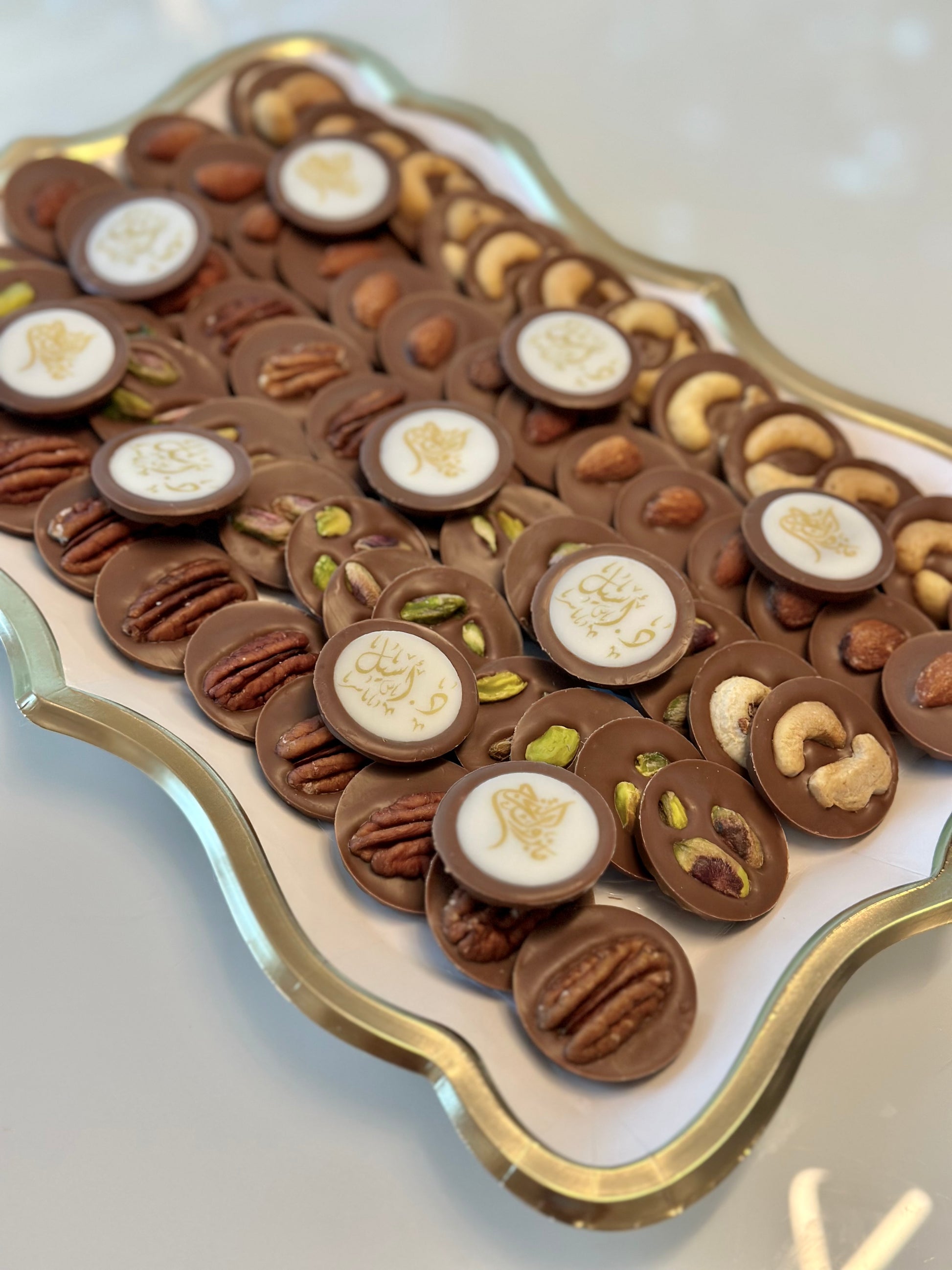 Custom chocolate tray