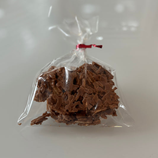 Potato chips covered in milk chocolate