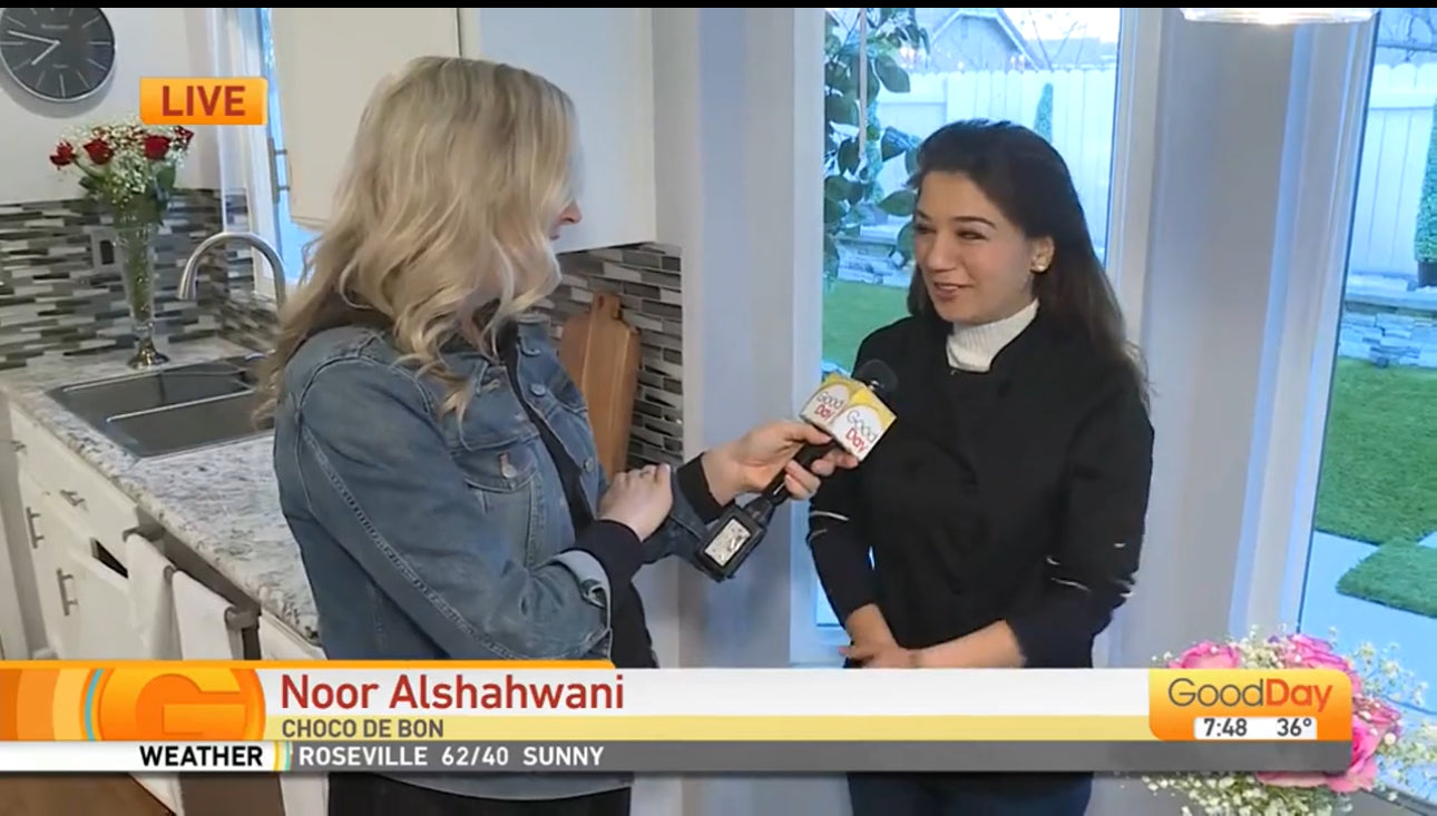 Noor with Molly at Goodday Sacramento interview