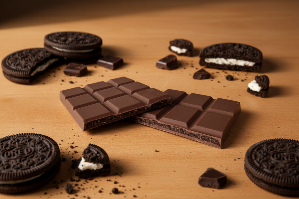 Oreo praline chocolate bar